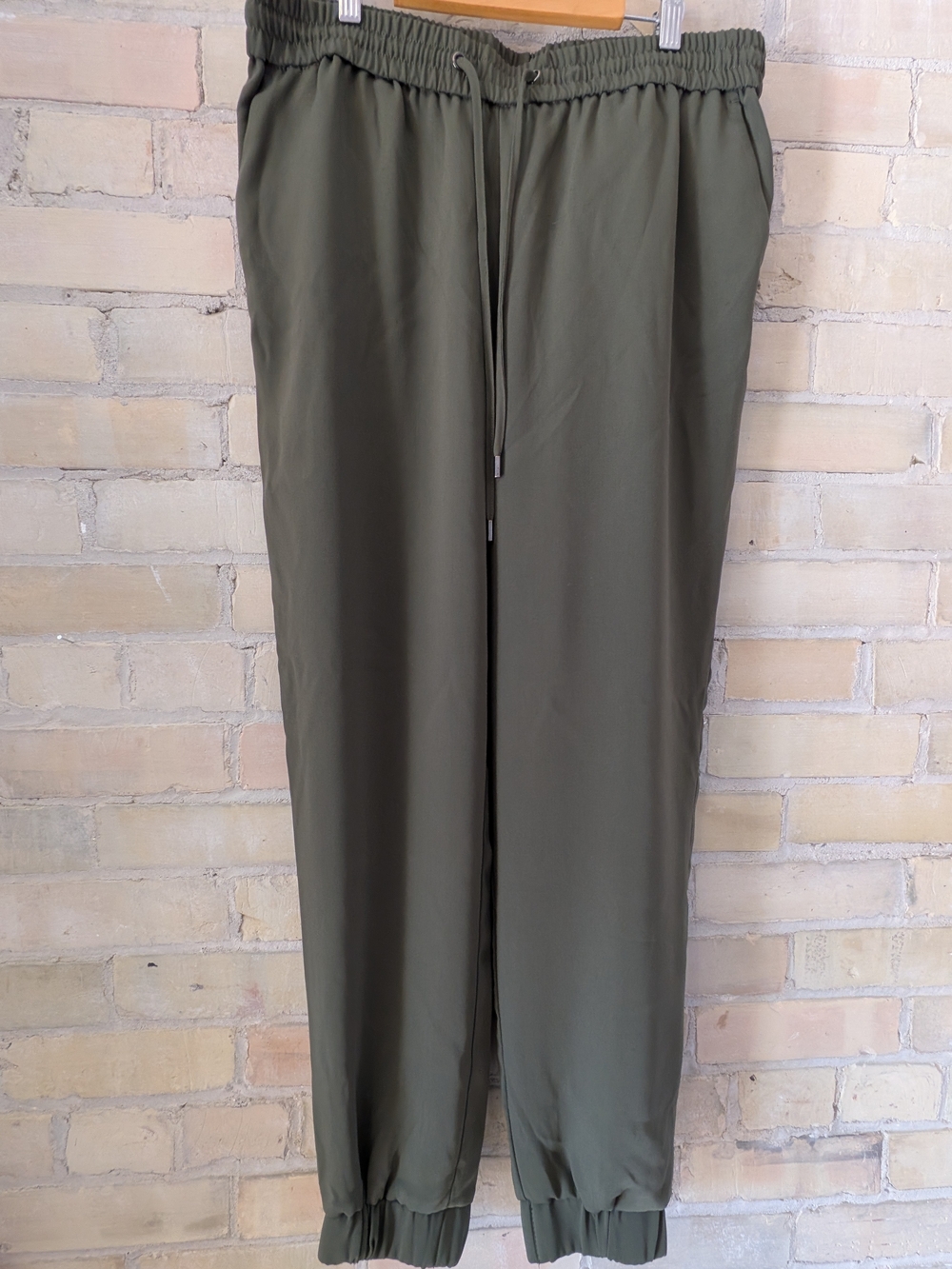 2 For $50 Reitmans Olive Green Elastic Waist Jogger Pants